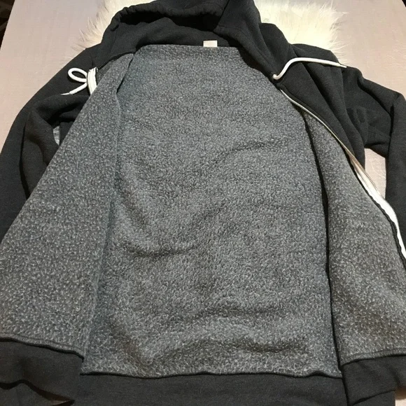 Int'l Indeed fleece full zipper hoodie front pouch unisex - Picture 6 of 8